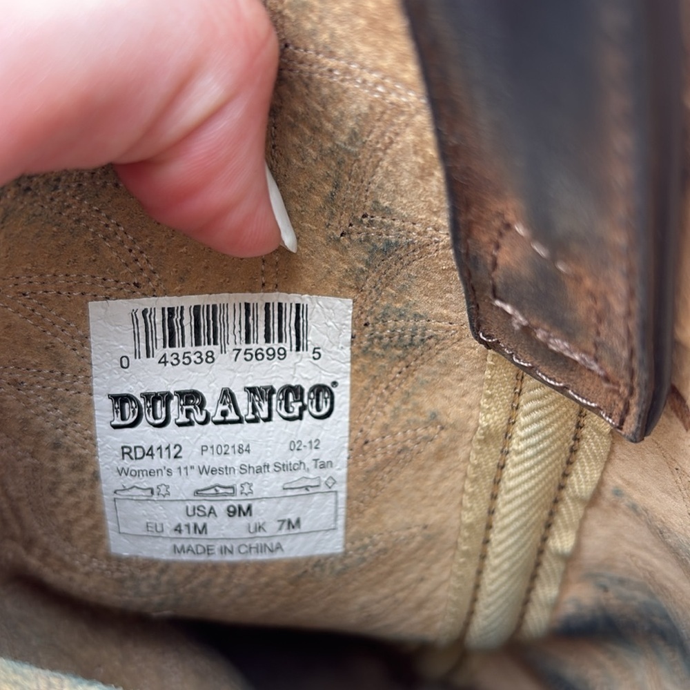 Durango Cowboy Western Women’s Boots size 9 - Picture 2 of 8
